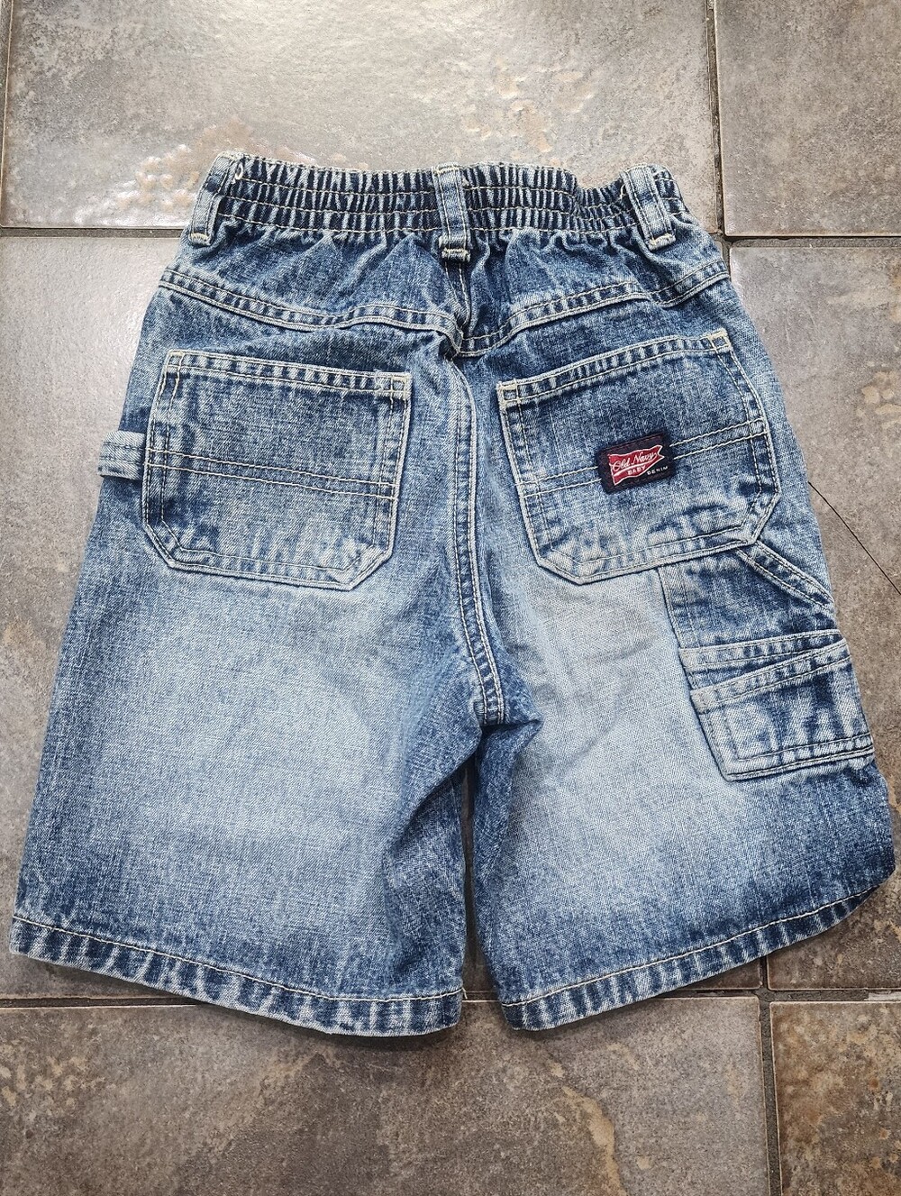 Vintage Y2K Old Navy Baby Boy's 4T Denim Carpenter Skater Jorts Shorts